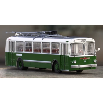 

Scale model 5 white and blue 1:43 classicbus bus toy retro Soviet