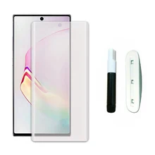 Полное покрытие жидкого УФ клея матовое закаленное стекло для samsung Galaxy S10 Note 10 S9 S8 Plus Защитная пленка для экрана