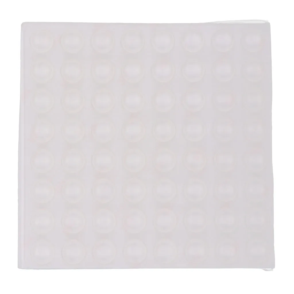 100 Sticky Rubber Feet Clear Adhesive Bumper Door Buffer Pad Protector 0.31'