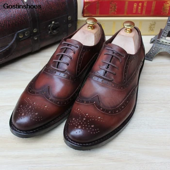 

Business Low Top Custom-made Shoes Calfskin Sole Sapato Social Masculino Ayakkabi Erkek Carved Cow Leather Solid Genuine Leather