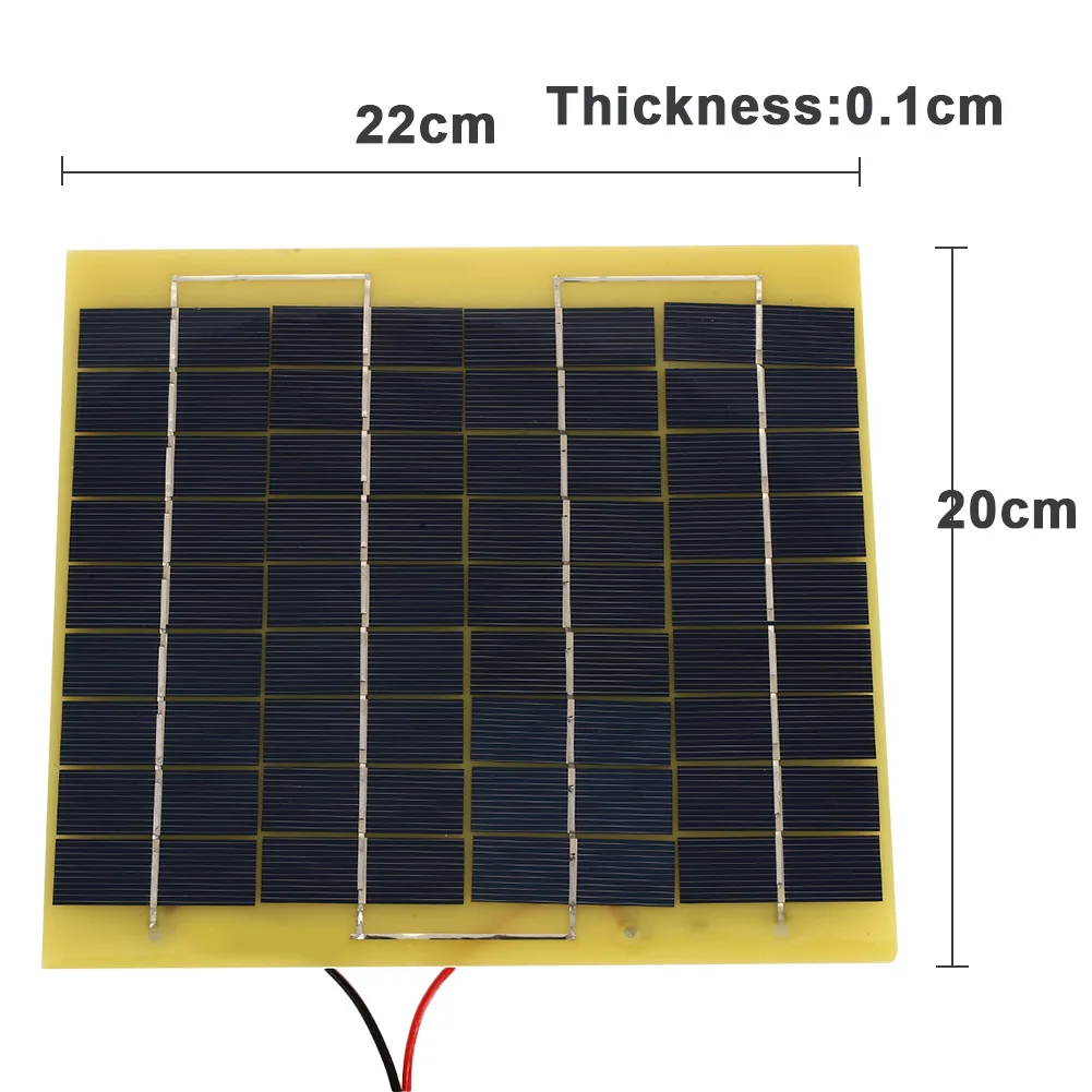 Portable 5W 18V Solar Panel Solar Charger Charging Portable Power Bank For Emergency Power Supply Car Battery Chargiing Travel