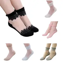 Прозрачные шелковые носки с кристаллами женские мужские носки сексуальные тонкие эластичные женские носки короткие черные кожаные