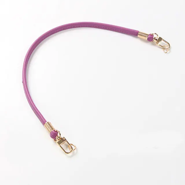 Candy Color Crossbody Small Carry Strap Soft Handbag Handle Bag Accessories PU Strap Sholder Bag Belts Leather Thin Crossbody purple 40cm