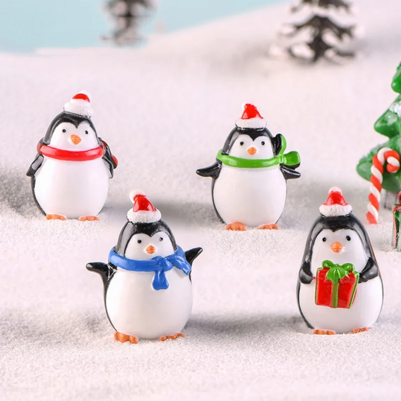 

Christmas Cute Small Penguin Micro Landscape Decoration Resin Christmas Decoration Creative Christmas Gift