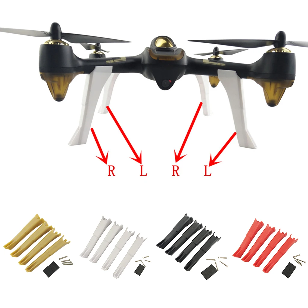 H501S X4 Landing Gear Pezzo Di Ricambio Per Rc Quadcopter Hubsan X4 H501S H501C Landing Skid Aggiornamento Di Ricambio Parte Drone Accessorio