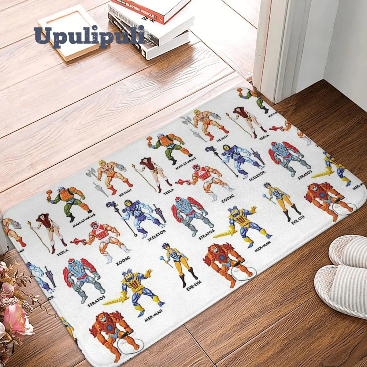

Masters Of The Universe Heroes Mat Flannel Rug Anti-Slip He Man Welcome Mats for Living Room Bathroom Printed Balcony Mats