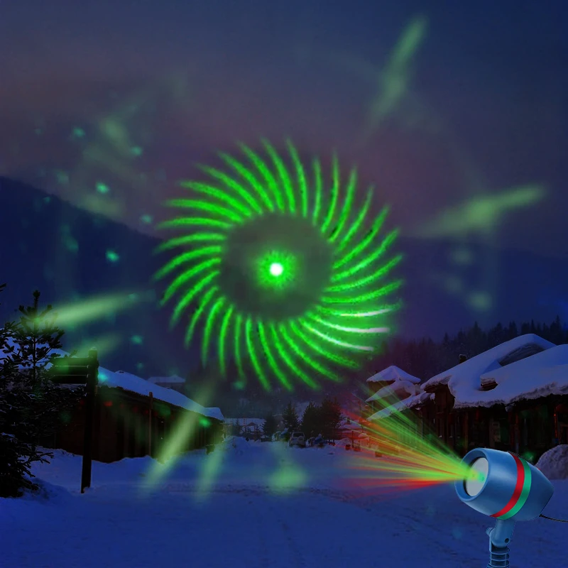 Открытый Рождественский лазерный проектор звезды Душ светильник s Открытый водонепроницаемый IP65 украшение сада Снежинка лазерный проектор светильник