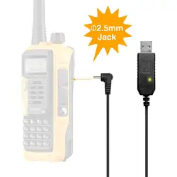 Baofeng USB Charger Cable with Indicator Light for BaoFeng BF-UVB3 UV-X9 UV-10R UV-S9 PLUS Batetery Ham Radio Walkie Talkie
