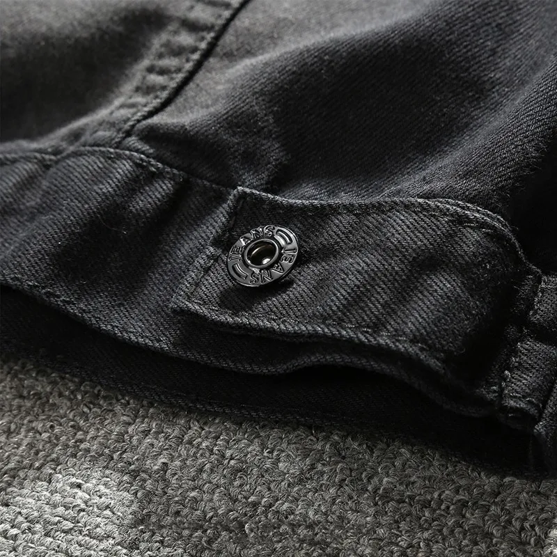 Корейский тонкий приталенный винтажный ковбойский жилет без рукавов однобортный отложной воротник Модные мужские джинсовые жилеты плюс размер