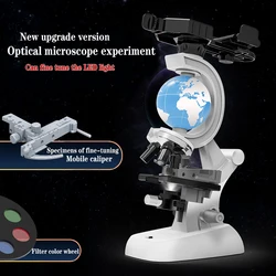 Optical microscope specimens of biological cell experiment dedicated high hd science and education suit