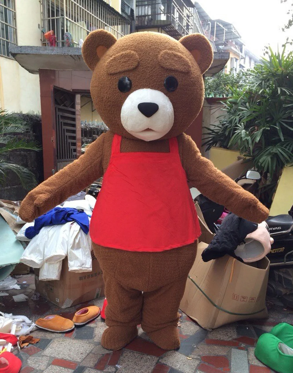 Hot Sale Tedy Costume Adult Fur Teddy Bear Mascot Costume Clothing Christmas