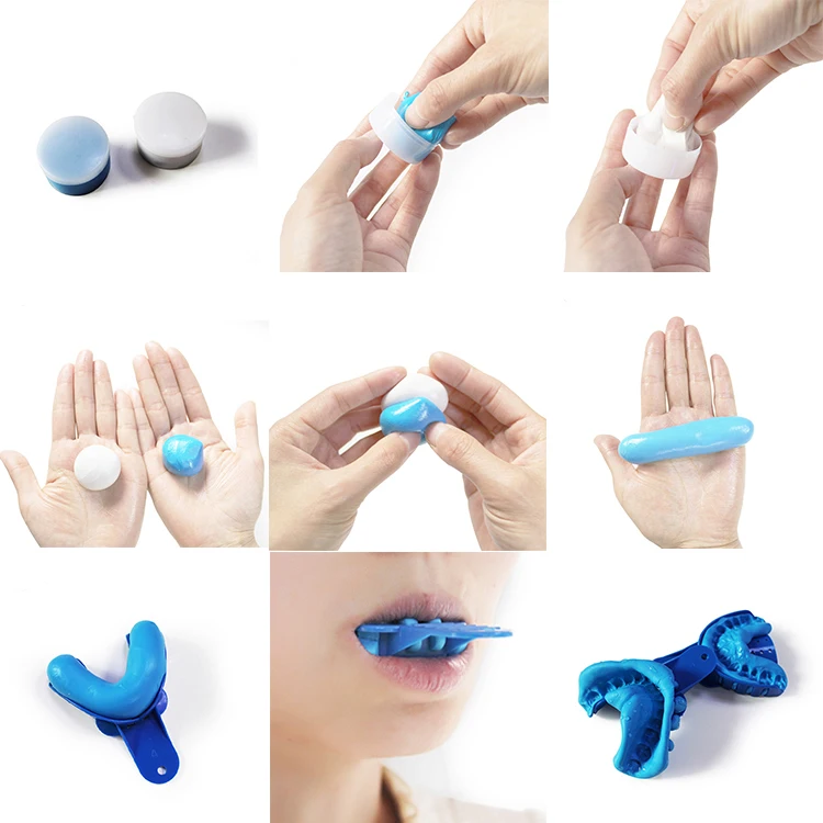 Goedkoop Siliconen Dental Impression Kit Dental Materiaal Tray Kit Dental Clinic Dental Lab Kit Drop Verzending