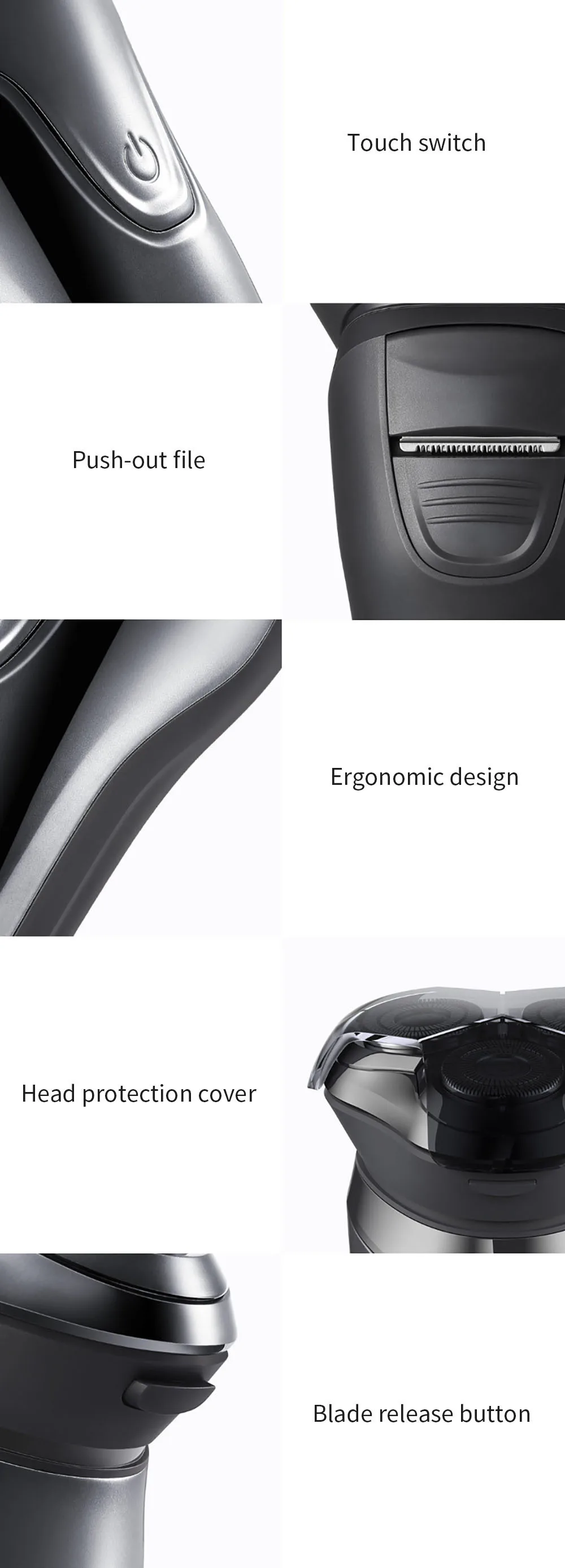 XIAOMI Mijia Soocas SO WHITE беспроводной 3D умный контроль usb зарядка электрическая бритва блокирующая защита IPX7 водонепроницаемый
