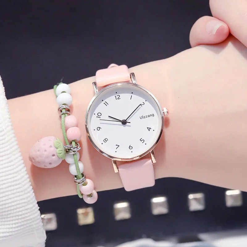 

Ultra-Thin Simple Fashion Women Quartz Watches 2019 Ulzzang Brand Small Fresh Ladies Wristwatches Casual Woman Leather Clock