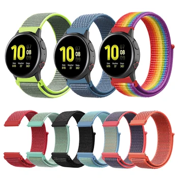 

Woven Nylon Loop Strap For Samsung Galaxy Watch Active2 44mm 40mm SM-R820 R830/Active 2 Band Bracelet Sport/S2 Watchband
