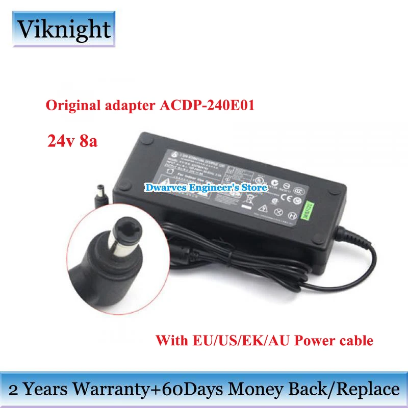 Подлинный 24V 8A 192w lcd адаптер питания зарядное устройство для SONY ACDP-240E01 Lishin PCGA-AC 0227B24192 монитор для ноутбука адаптер
