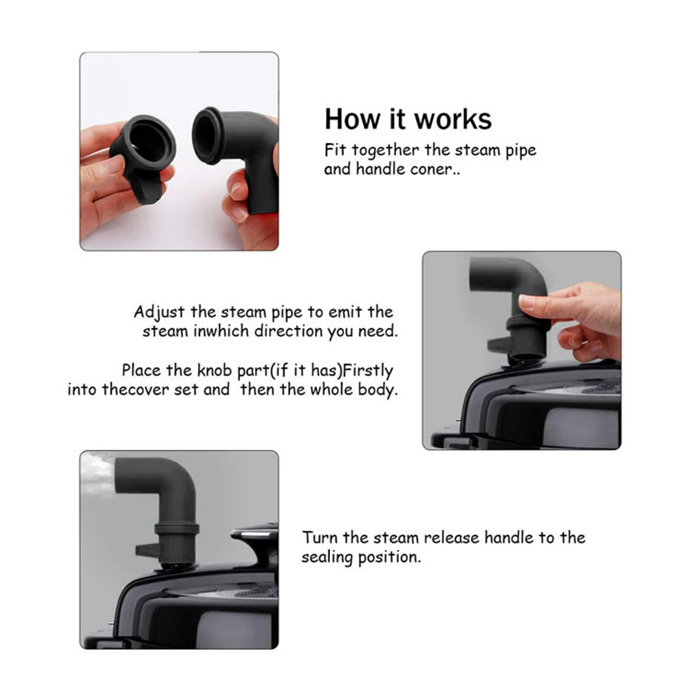 Outdoor Camping Steam Diverter Silicone Steam Release Diverter Shunt Pressure Releases Accessories 1PCS