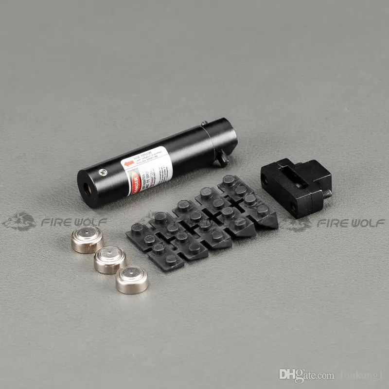 Огонь Волк тактический Красный точка мини лазерный прицел с хвостовым