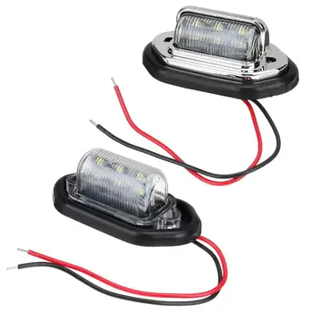 

6LED 12/24V Side Marker Indicator Light Clearance Lamp Truck Trailer Lorry Van