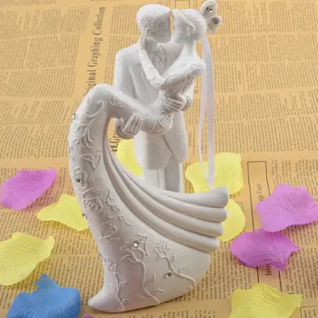 

Cake Topper Bride And Groom Resin Couple Figurine Fragile Wedding Environmentally friendly
