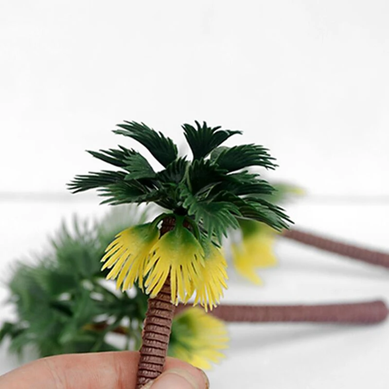 

6Pcs/set Layout Rainforest Plastic Palm Tree Diorama Scenery Model Artificial Palm tree Leaves With High Quality