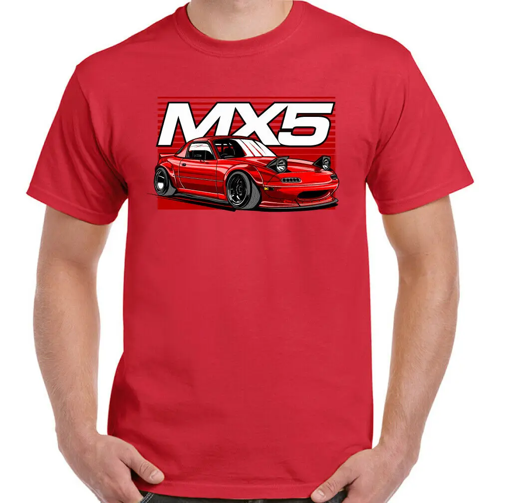 Мужская футболка MAZDA MX5 части двигателя автомобиля унисекс и все размеры
