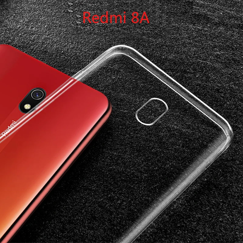 Для Xiaomi Redmi 8A чехол Redmi8A чехол прозрачный и матовый сплошной цвет задняя крышка Redmi 8A Мягкий силиконовый чехол