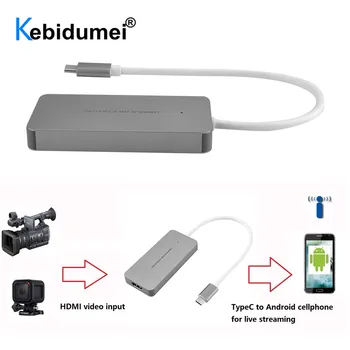 

USB 3.1 Type C Video Capture Card HDMI to Type C Game Live Streaming Recording Dongle For PS3 PS4 XBox one For EZCAP 265C