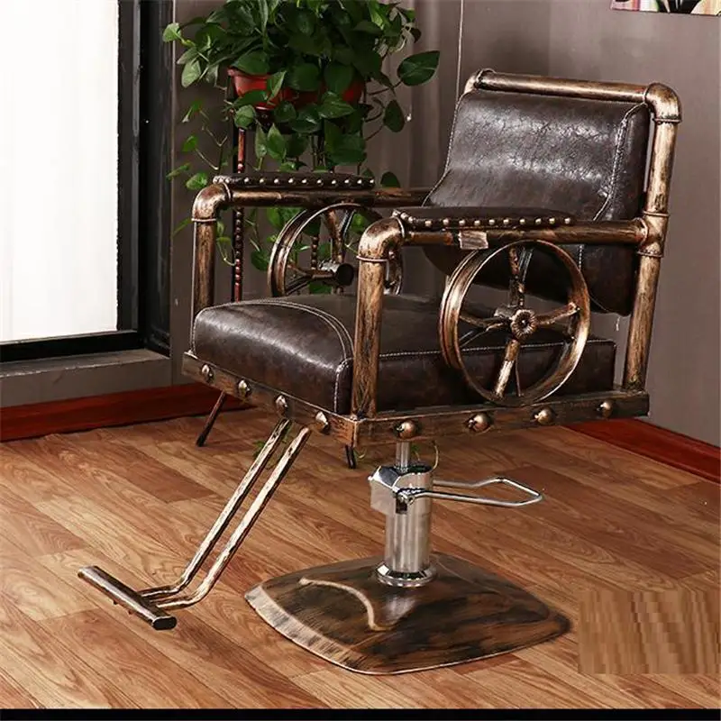 MODEL D Schoonheidssalon Mueble Stoelen cappersstoelen Barbeiro Hair Sedie De Belleza Sedia Cadeira Salon Barbearia Silla парикмахерское кресло - Цвет: MODEL D