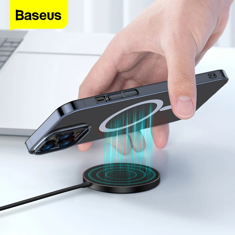 Baseus 15W Wireless Charger With Digital Display For iPhone 12