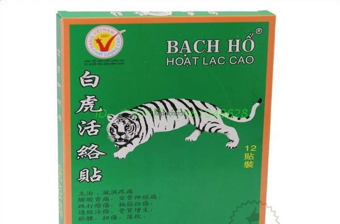 12 листов/партия Шейная позвонка штукатурка палка Вьетнам белый тигр Пастер снять медицинский пластырь от ревматических болей артрит