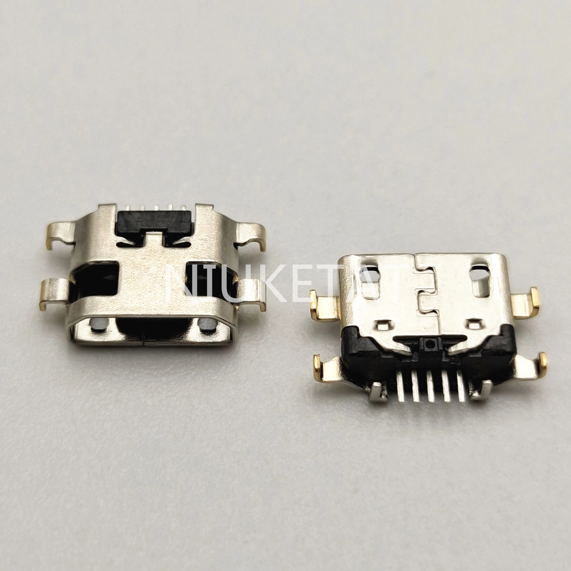 100 шт. разъем Micro USB для зарядки штепсельная док-станция тяжелая пластина 1 2 мм Samsung