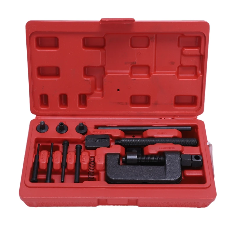 

Motorcycle Chain Splitter Breaker Motorbike Riveting Tool Heavy Duty Link O-ring