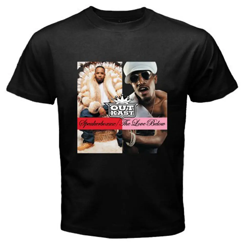 Черная футболка Outkast Speakerboxxx The Love Below Rap в стиле хип-хоп для мужчин и женщин S-3XL