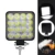 SUHU 2Pcs 48W Square Bright LED Spotlight Work Light Car SUV Truck Driving Fog Lamp for Car Repairing Camping Hiking Backpacking