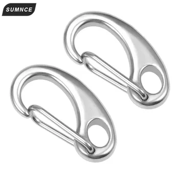 

Boat Marine Stainless Steel Egg Shape Spring Snap Hook clips Quick Link Carabiner Buckle eye shackle Lobster Claw outdoor