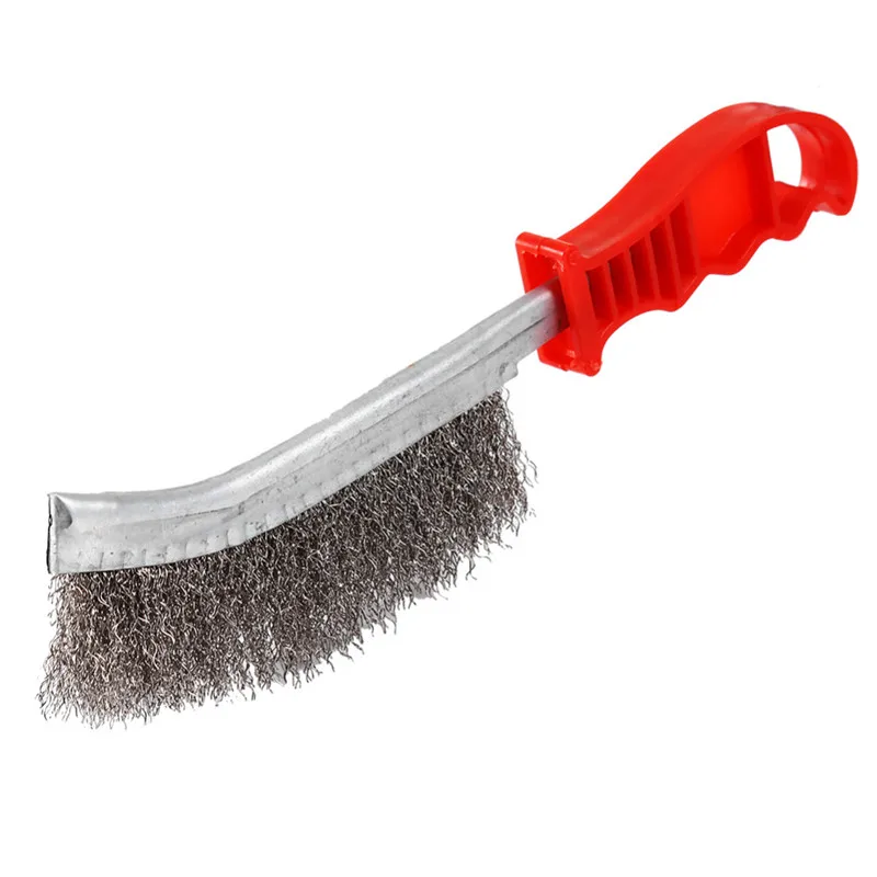

Stainless Steel Wire Brushe Rust Cleaner Plastic Handle Iron Brush Hand Tools Brush Tools car detailing brush wash brush