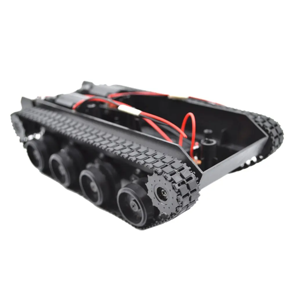 Light-Duty Shock-Absorbing Tank Rubber Crawler Car Chassis Kit Tracked Vehicle Rc Smart Robot Diy Toys | Игрушки и хобби