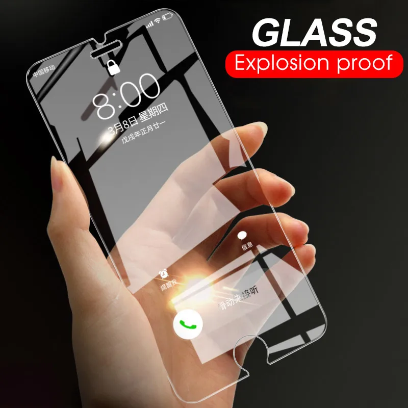Защитное закаленное стекло для iPhone 8 7 6 6S Plus Противоударная Защитная пленка