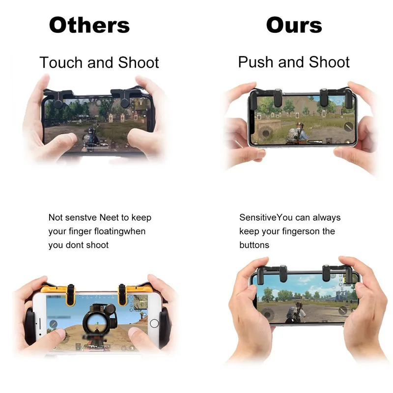 Pubg игровой контроллер L1R1 ручка палец держатель телефона Подставка для IPhone X 7 8 Plus samsung Galaxy S8 S9 Plus Note 8 9 смартфон