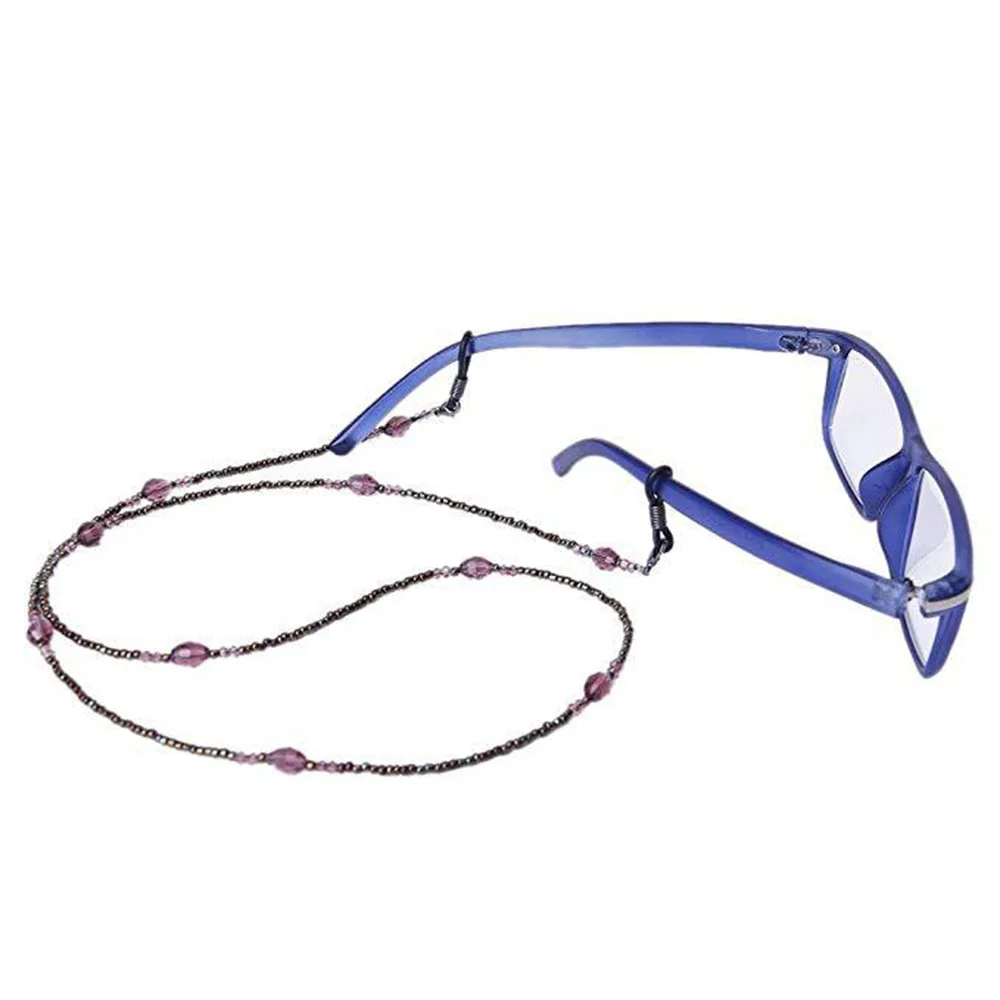 1 шт. женские солнцезащитные очки цепи акриловые бусины веревка для очков Противоскользящий шнур для очков держатель шейный ремень очки для чтения веревка