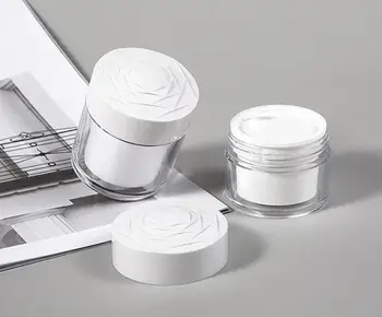 

20g 30g 50g Portable Acrylic Cosmetic Empty Jar Pot Eyeshadow Makeup Face Cream Container Travel Box for Care Lotion 100pcs SN