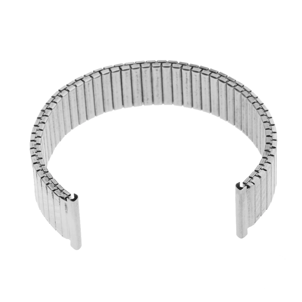 18mm Silver Stainless Steel Replacement Wrist Strap Band Bracelet for Unisex Watch 