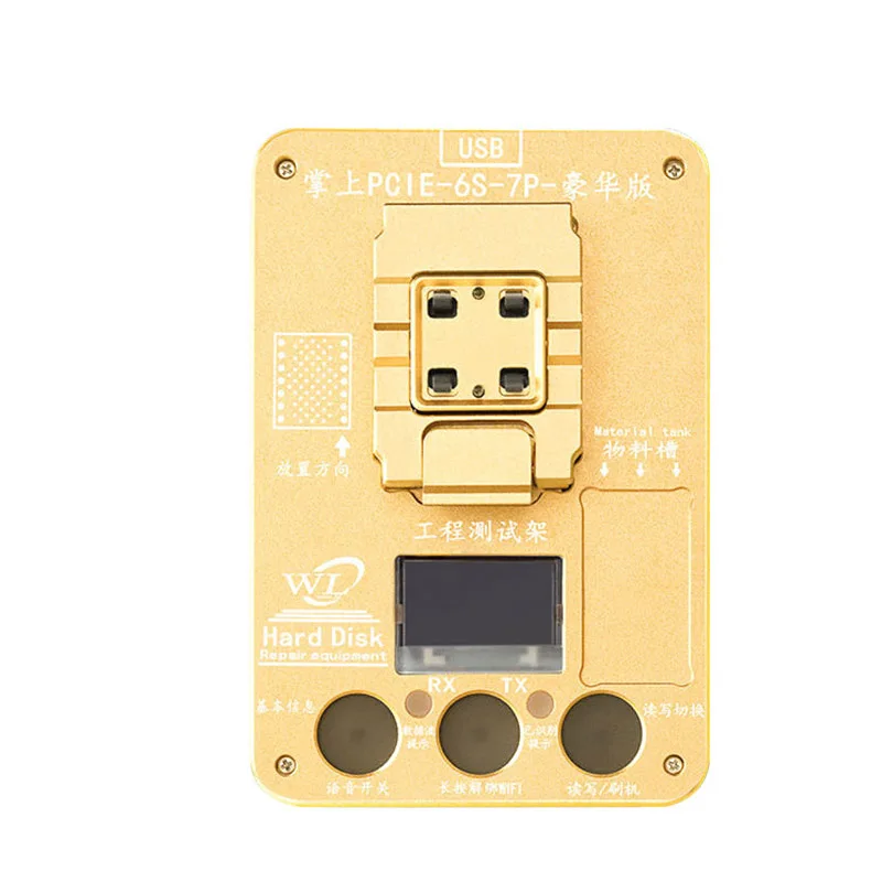  Programador Wozniak WL PCIE NAND para iPhone x 8g 8p 7P 7 6SP ios11 HDD Número de serie y herramien
