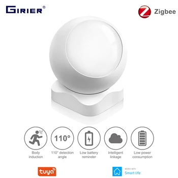 

Tuya ZigBee Smart PIR Motion Sensor, Wireless Remote Infrared Human Body Detector for Home Security, Works with Smart Life App