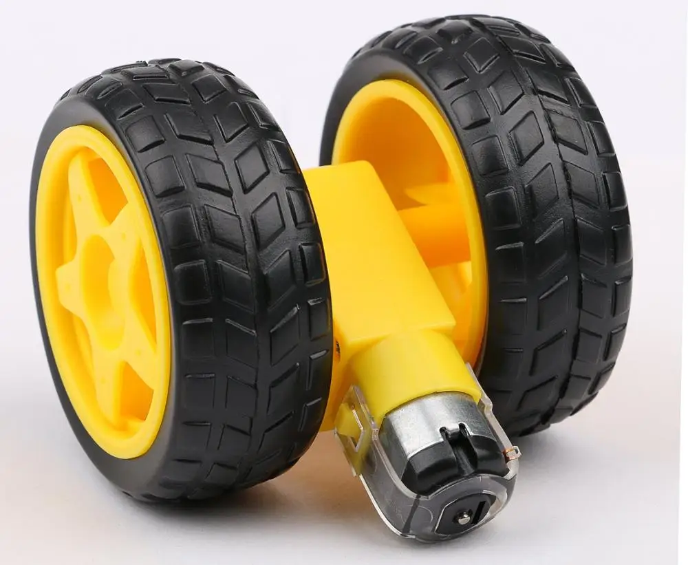 Мотор TT Motor умный автомобиль робот Шестеренчатый двигатель и колесо для Arduino