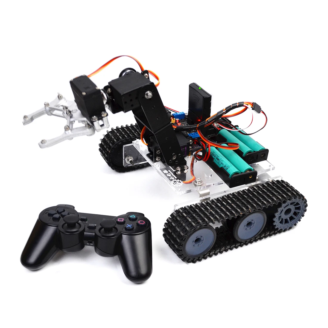 DIY программируемый Танк 4DOF металлическая механическая рука робота Комплект(без батареи