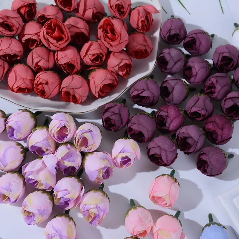 20pcs 3cm Seide Rosen künstliche Blumen Wohnkultur Sommer Hochzeit Dekoration gefälschte Blumen Braut Handwerk Kranz Geschenke Zubehör – Detail 6