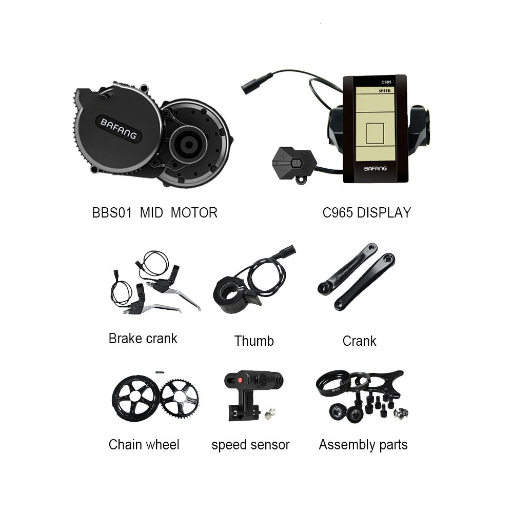 250w цена Bafang BBS01 36v низшее 8Fun Mid мотор для электрического велосипеда с Li ion аккумулятор Батарея