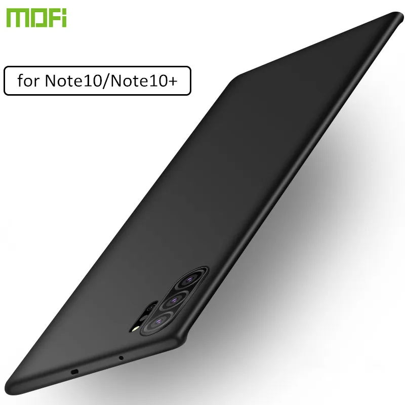 Чехол для Samsung Note 10 Plus Жесткий из поликарбоната Galaxy note10 + противоударный чехол coque